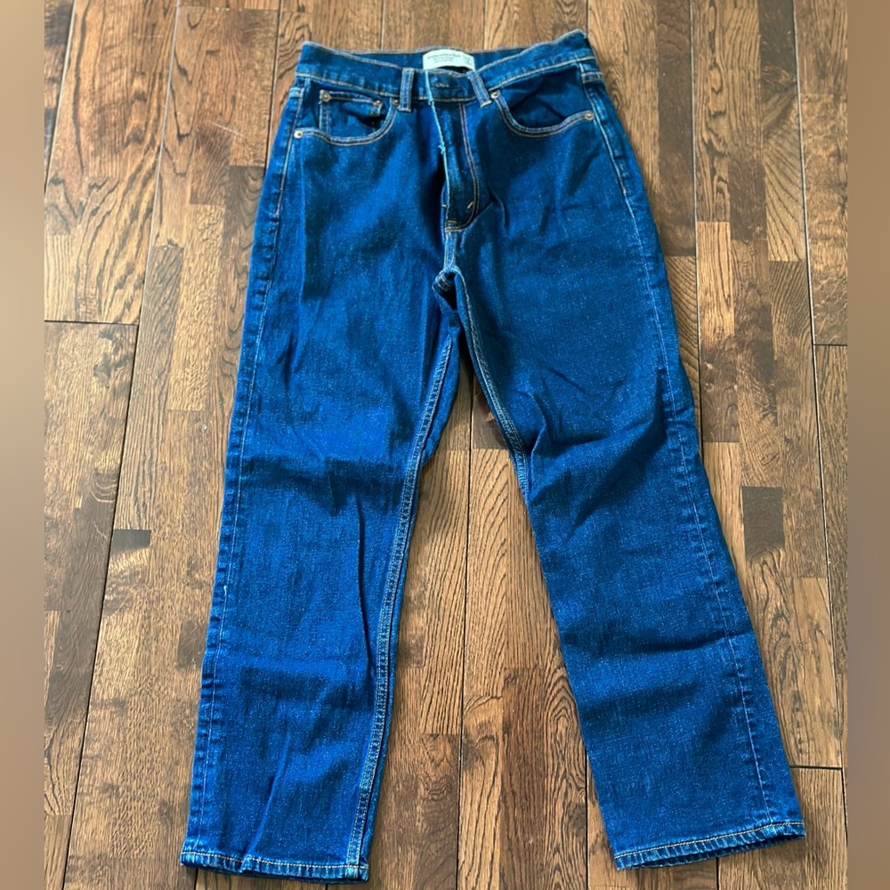 Abercrombie & Fitch Blue Ankle Jeans